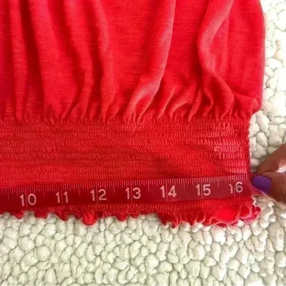 A.N.A. Coral Banded Bottom Braid Strap Scoop Neck Short Sleeve Rayon Top Size 1X - Picture 14 of 14